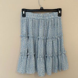 Ruffled Midi Skirt